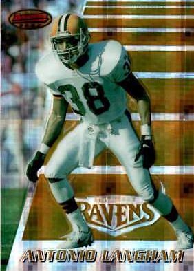 Antonio Langham [Atomic Refractor] #52 Football Cards 1996 Bowman's Best