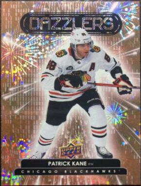 Patrick Kane [Pink] #DZ-14 Hockey Cards 2022 Upper Deck Dazzlers