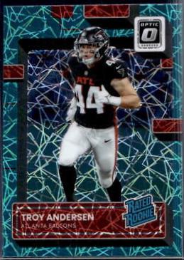 Troy Andersen [Teal Velocity] #273 Football Cards 2022 Panini Donruss Optic