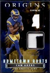 Cam Akers [Gold] #HR-CAK Football Cards 2022 Panini Origins Hometown Roots Prices