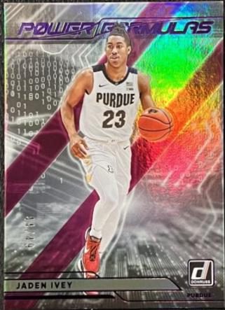 Jaden Ivey [Purple] #PF-JIV Basketball Cards 2022 Panini Chronicles Draft Picks Power Formulas