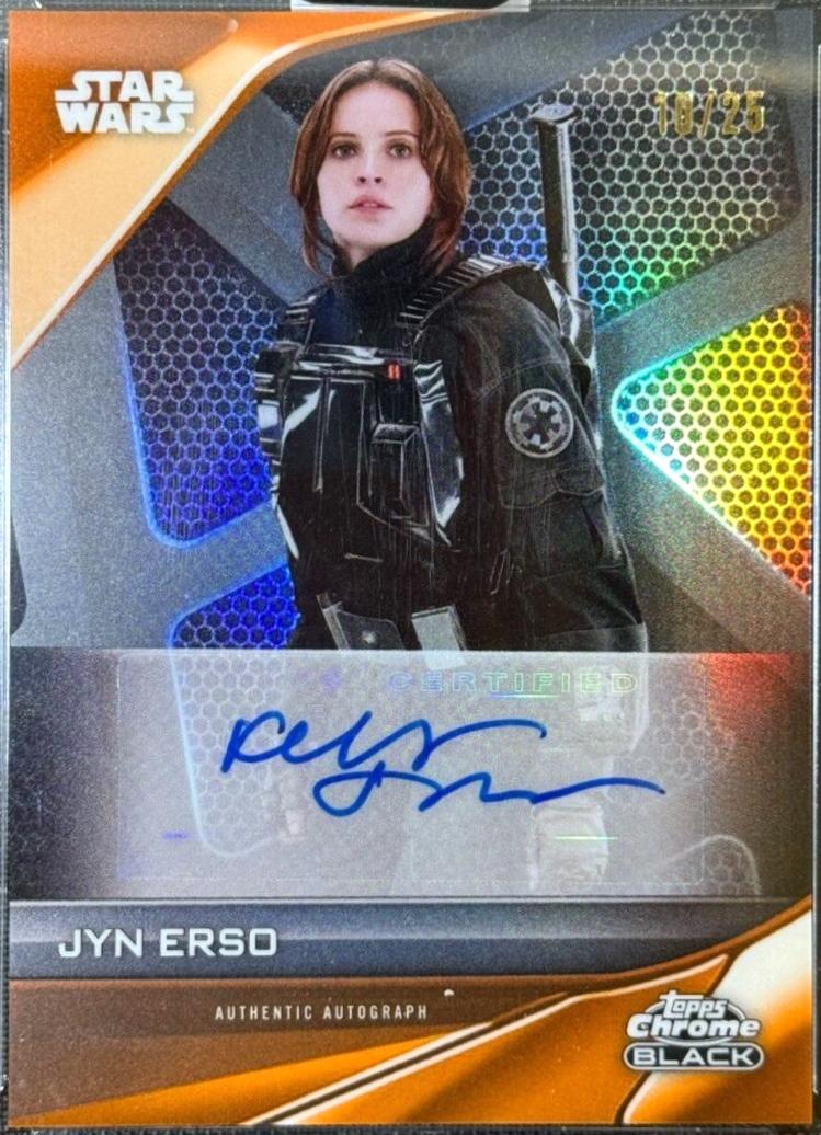 Jyn Erso [Orange Refractor] #19 Star Wars 2023 Topps Chrome