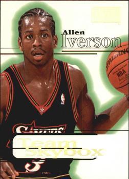 Allen Iverson #233 Basketball Cards 1997 Skybox Premium