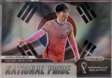 Heung Min Son #15 Soccer Cards 2022 Panini Prizm World Cup National Pride