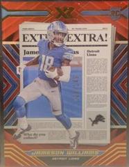 Jameson Williams [Red] #EXT-4 Football Cards 2022 Panini XR Extra Prices