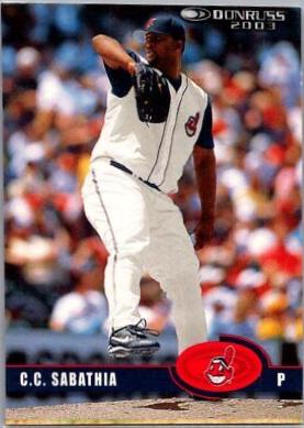 C.C. Sabathia #116 Baseball Cards 2003 Donruss