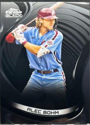 Alec Bohm #76 Baseball Cards 2022 Topps Chrome Black