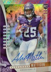 Alexander Mattison [Purple Rain Autograph] #102 Football Cards 2019 Panini Absolute Prices