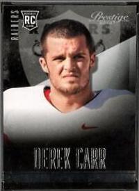 Derek Carr [White Jersey] #231 Football Cards 2014 Panini Prestige