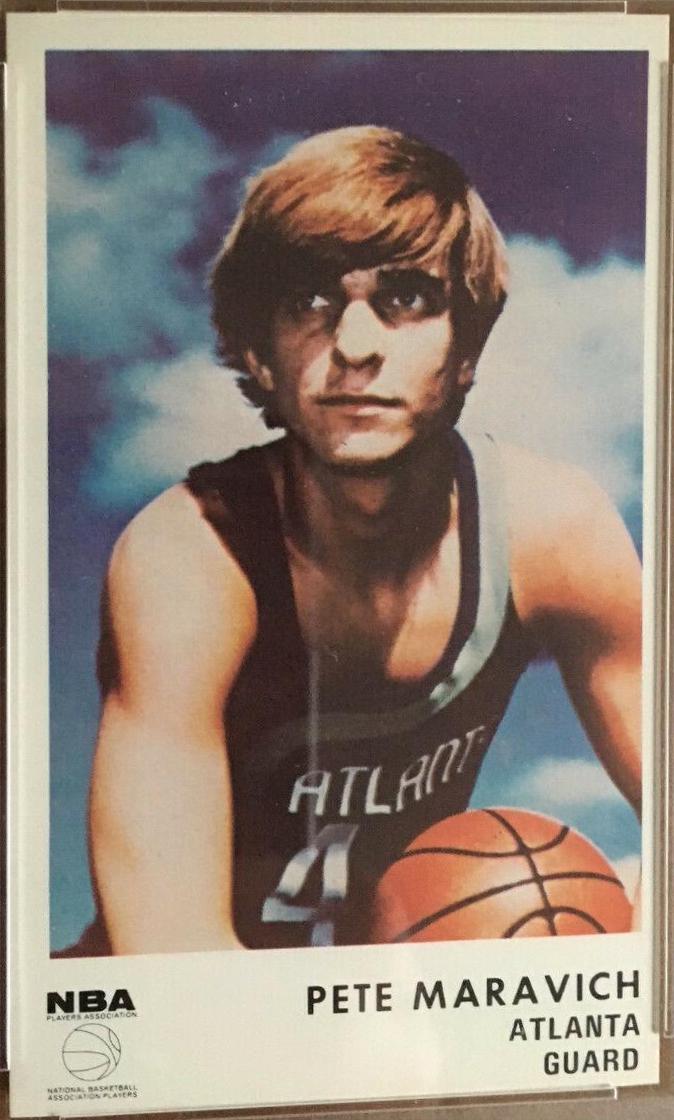 Pete Maravich Basketball Cards 1972 Icee Bear