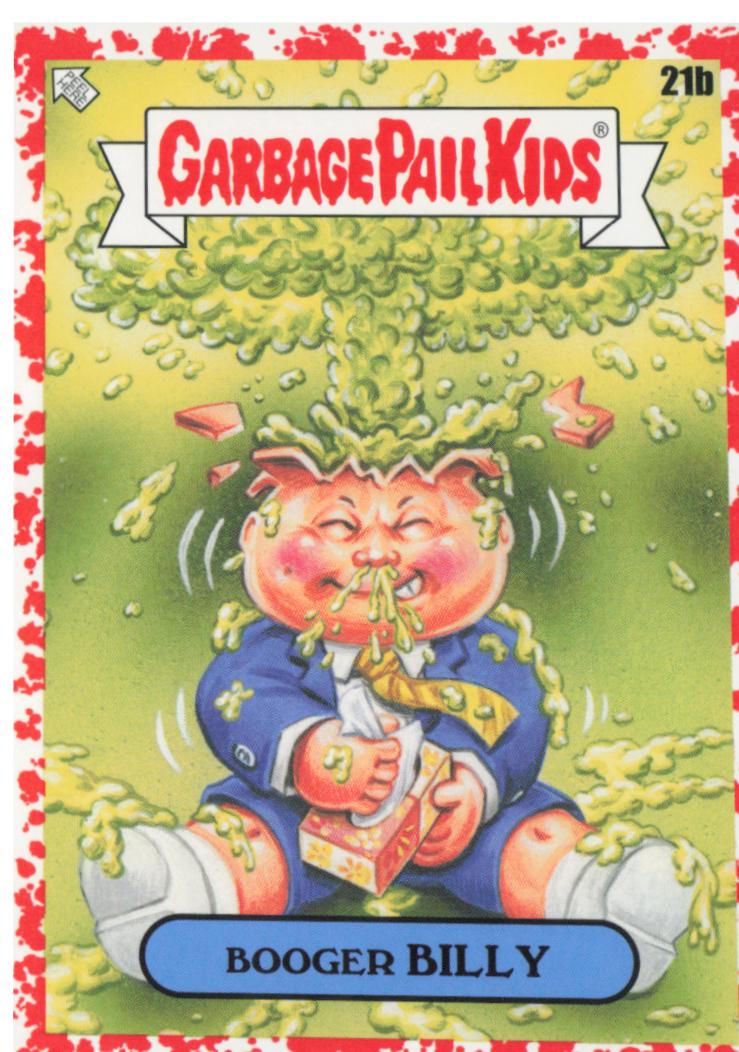 Booger BILLY [Red] #21b Garbage Pail Kids 35th Anniversary