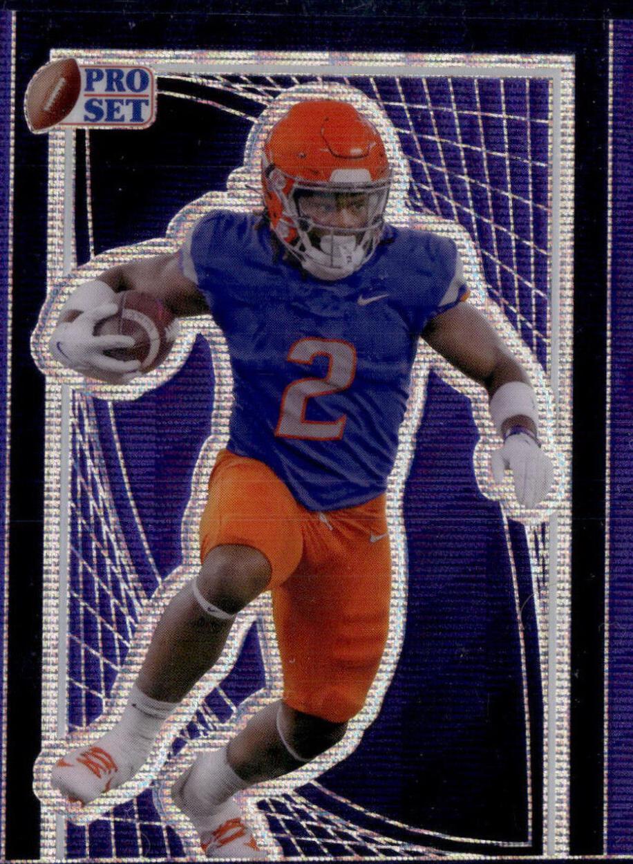 Ashton Jeanty [Purple Wave] 13 Prices 2024 Pro Set Metal Football