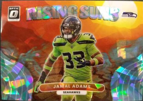 Jamal Adams [Ice] #RS-7 Football Cards 2022 Panini Donruss Optic Rising Suns