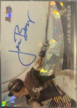 Jake Burger [Atomic Refractor] #MA-JB Baseball Cards 2017 Bowman's Best Monochrome Autograph