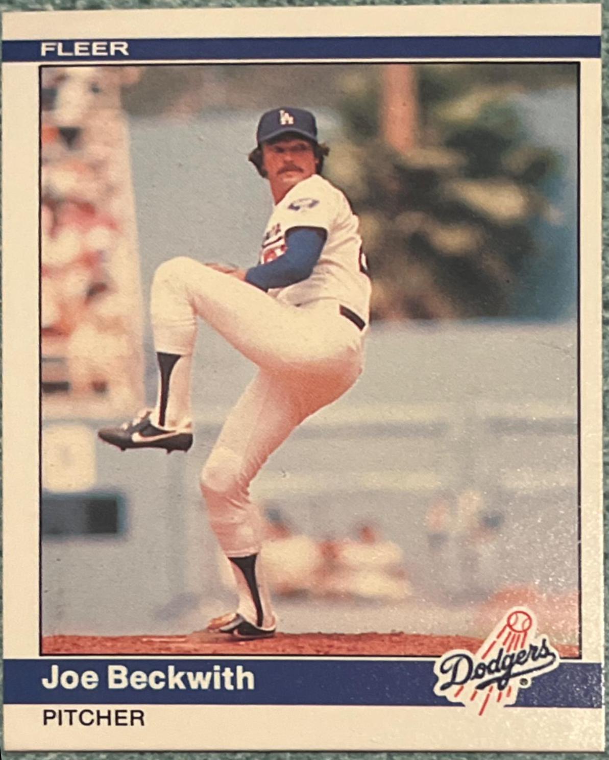 Joe Beckwith #97 Baseball Cards 1984 Fleer