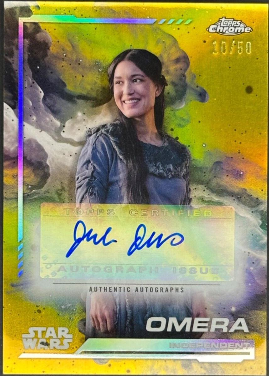 Julia Jones as Omera #AU-JJ Star Wars 2024 Topps Chrome Autograph