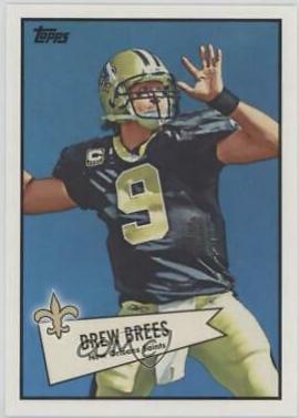 Drew Brees #52B-50 Football Cards 2010 Topps 1952 Bowman