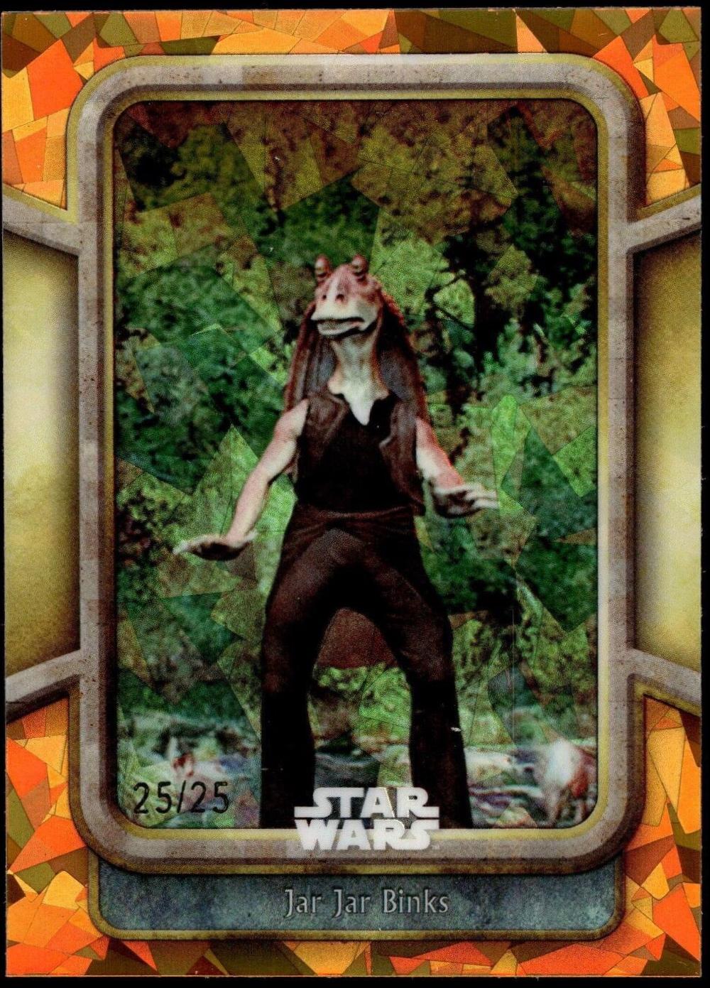 Jar Jar Binks [Orange] #14 Star Wars 2024 Topps Chrome Sapphire