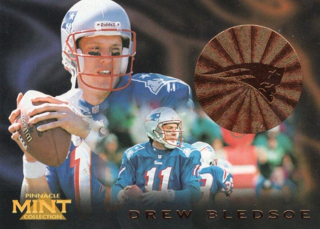 Drew Bledsoe [Bronze] #13 Football Cards 1996 Pinnacle Mint