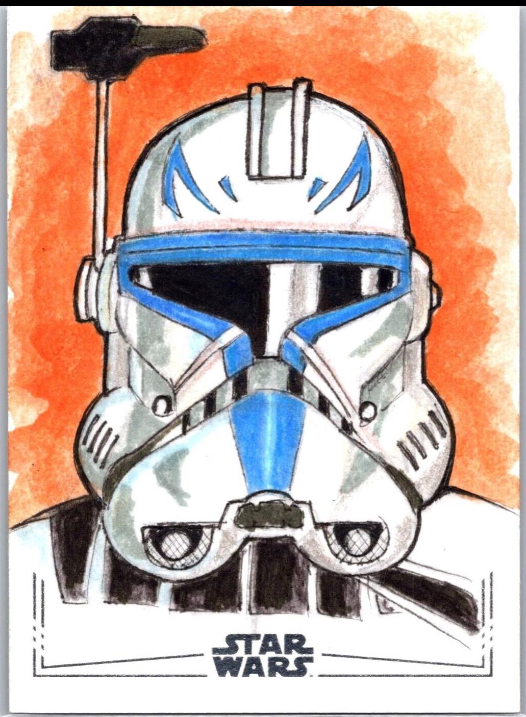 Jackson Ong [Silver Foil] Star Wars 2024 Topps Chrome Sketch Card