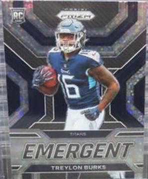 Treylon Burks [No Huddle] #E-8 Football Cards 2022 Panini Prizm Emergent