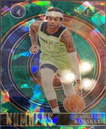 D'Angelo Russell [Green] #33 Basketball Cards 2020 Panini Select Numbers