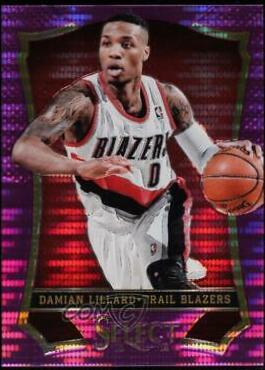 Damian Lillard [Purple Prizm] #62 Basketball Cards 2013 Panini Select