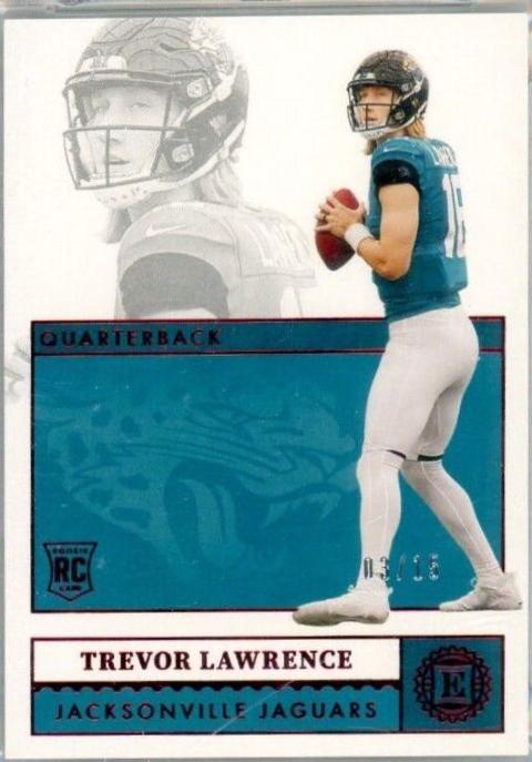 Trevor Lawrence [Ruby] #101 Football Cards 2021 Panini Encased