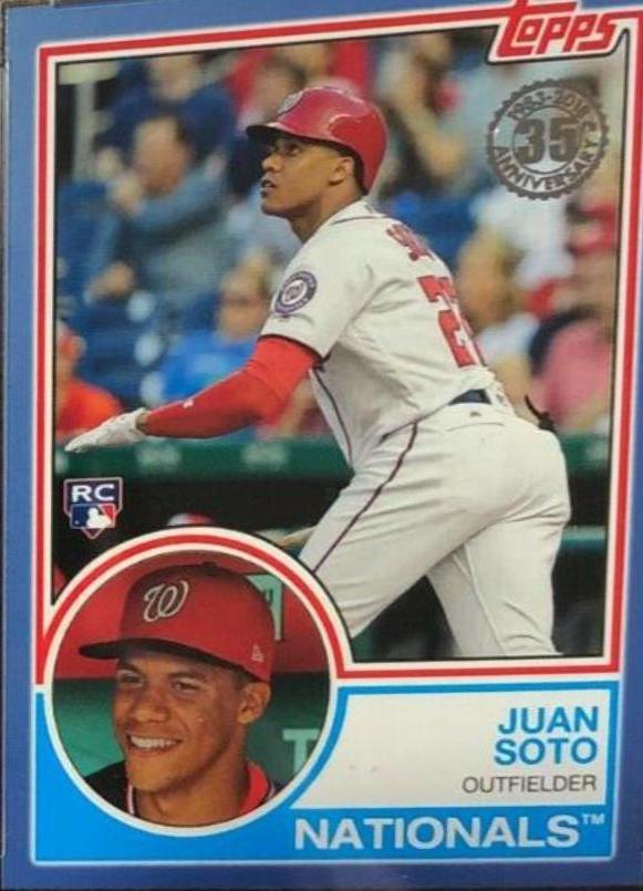 2018 deals Topps Update Juan Soto 1983 Topps PSA 9