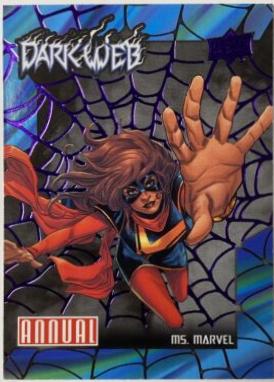 Ms. Marvel [Purple] #DW-16 Marvel 2023 Upper Deck Annual Dark Web