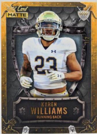 Kyren Williams [Gold Gold Gold] #WW-37 Football Cards 2022 Wild Card Matte Weekend Warrior