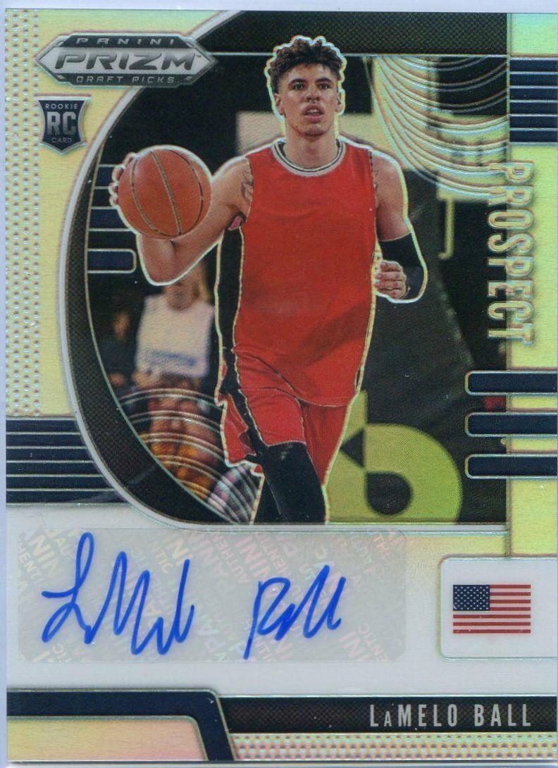 LaMelo Ball [Silver Prizm] Basketball Cards 2020 Panini Prizm Draft Picks Autographs