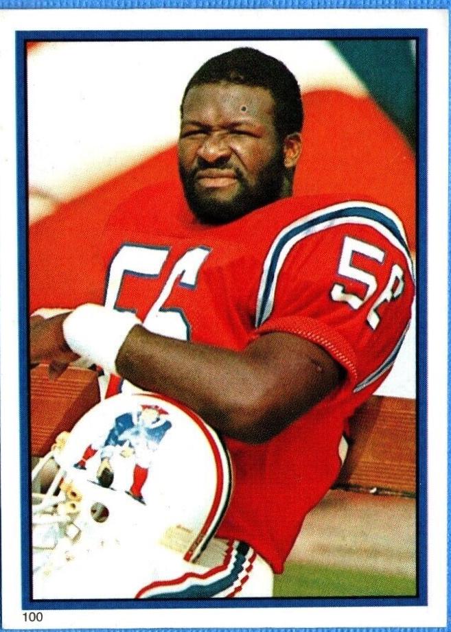 Andre Tippett #100 Football Cards 1985 Topps Stickers