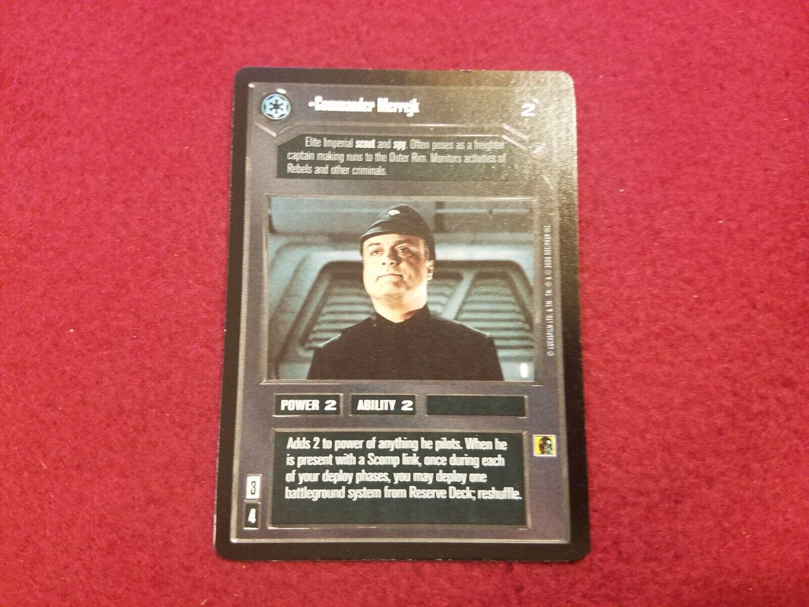 Commander Merrejk [Limited] Star Wars CCG Death Star II