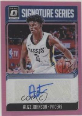 Alize Johnson [Pink] #AJN Basketball Cards 2018 Panini Donruss Optic Signature Series