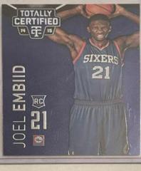 Joel Embiid [Platinum Blue] #143 Basketball Cards 2014 Panini Totally Certified Prices