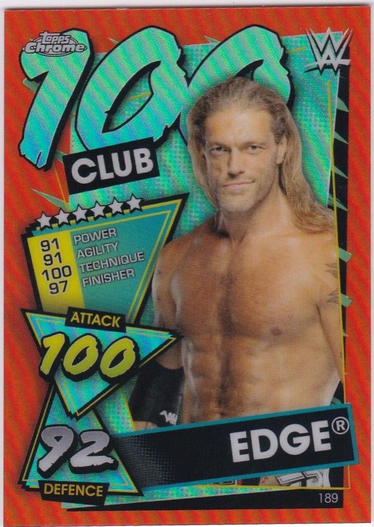 Edge [Orange Refractor] #19 Wrestling Cards 2021 Topps Chrome WWE