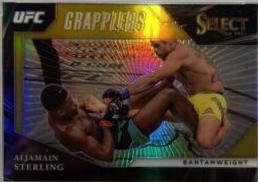 Aljamain Sterling [Gold Prizms] #15 Ufc Cards 2021 Panini Select UFC Grapplers