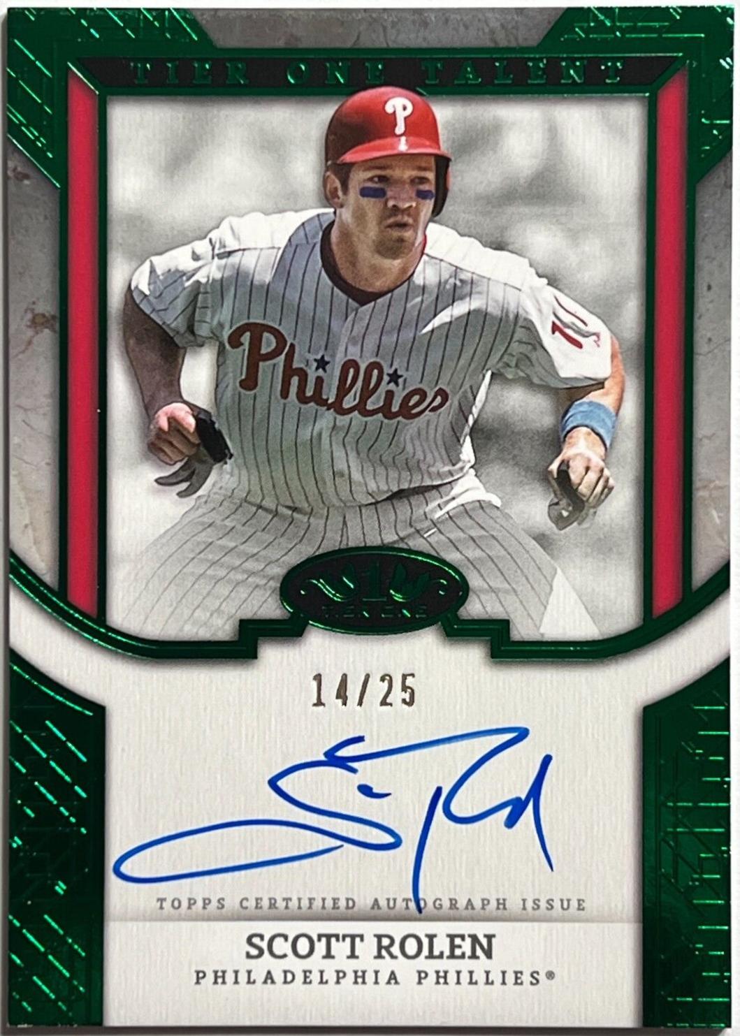 Scott Rolen [Green Foil] #T1TA-SR Prices | 2024 Topps Tier One Talent ...
