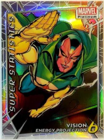 Vision [Rainbow] #SS21 Marvel 2023 Upper Deck Platinum Super Statistics