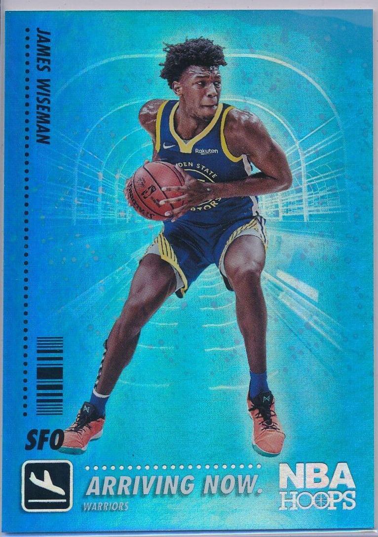 James Wiseman [Winter Holo] #SS-6 Basketball Cards 2020 Panini Hoops Arriving Now