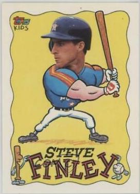 Steve Finley #46 Baseball Cards 1992 Topps Kids