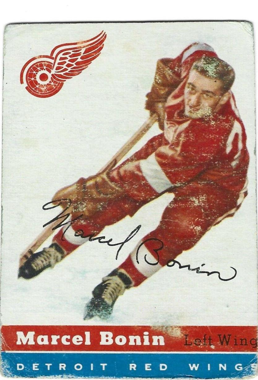 Marcel Bonin #59 Hockey Cards 1954 Topps