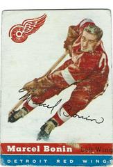 Marcel Bonin #59 Hockey Cards 1954 Topps Prices