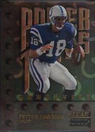 Peyton Manning [Longevity] #270 Football Cards 1998 Leaf Rookies & Stars