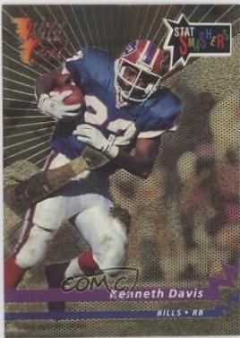 Kenneth Davis [Gold] #ESS-73 Football Cards 1993 Wild Card Stat Smashers