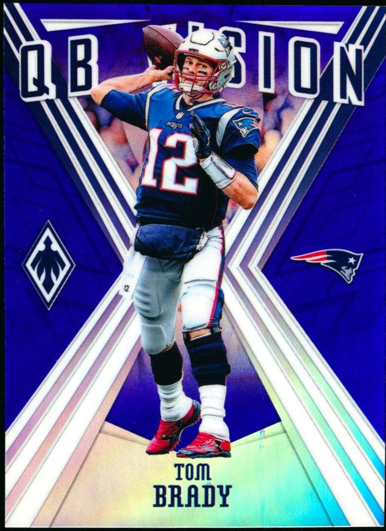 Tom Brady [Blue] #8 Football Cards 2019 Panini Phoenix QB Vision