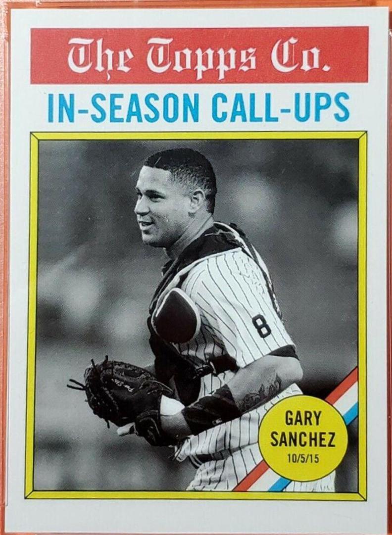 Gary Sanchez #101 Baseball Cards 2017 Topps Throwback Thursday