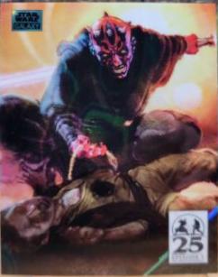 Darth Maul [Aqua Lava Refractor] #AM-9 Star Wars 2024 Topps Chrome Galaxy Art of Darth Maul