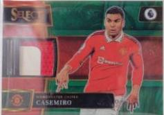 Casemiro [Green] #SM-C Soccer Cards 2022 Panini Select Premier League Memorabilia